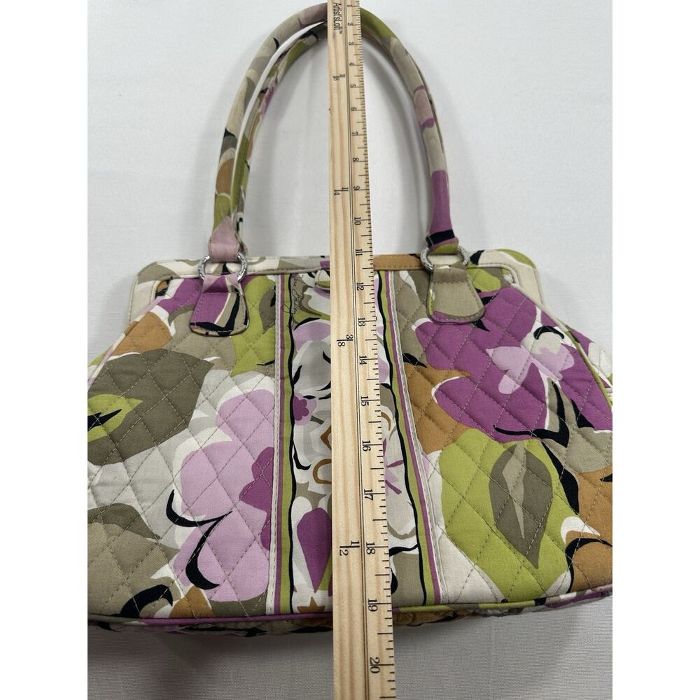 Vera Bradley Priscilla Pink Purse, Frame Bag, Soft Pink White Magnetic, Retired - Picture 14 of 16